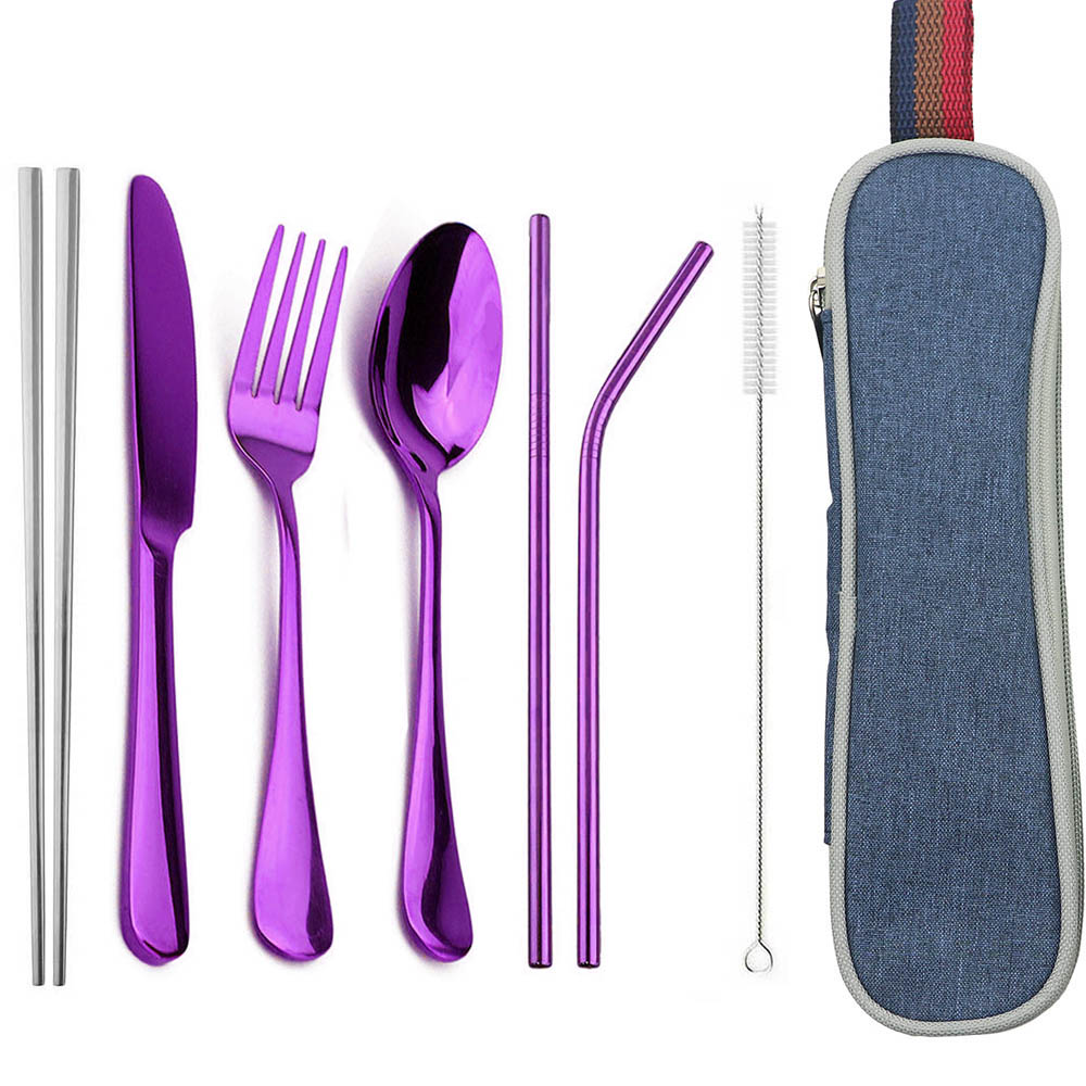 Camping Cooking Knife Set - JANKNG 식기 스테인레스 스틸 칼 붙이