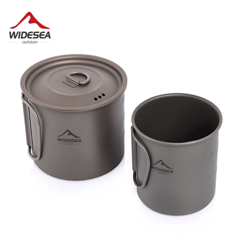 Camping Cooking Ware Set - Widesea 캠핑 머그 티타늄 컵 관광객