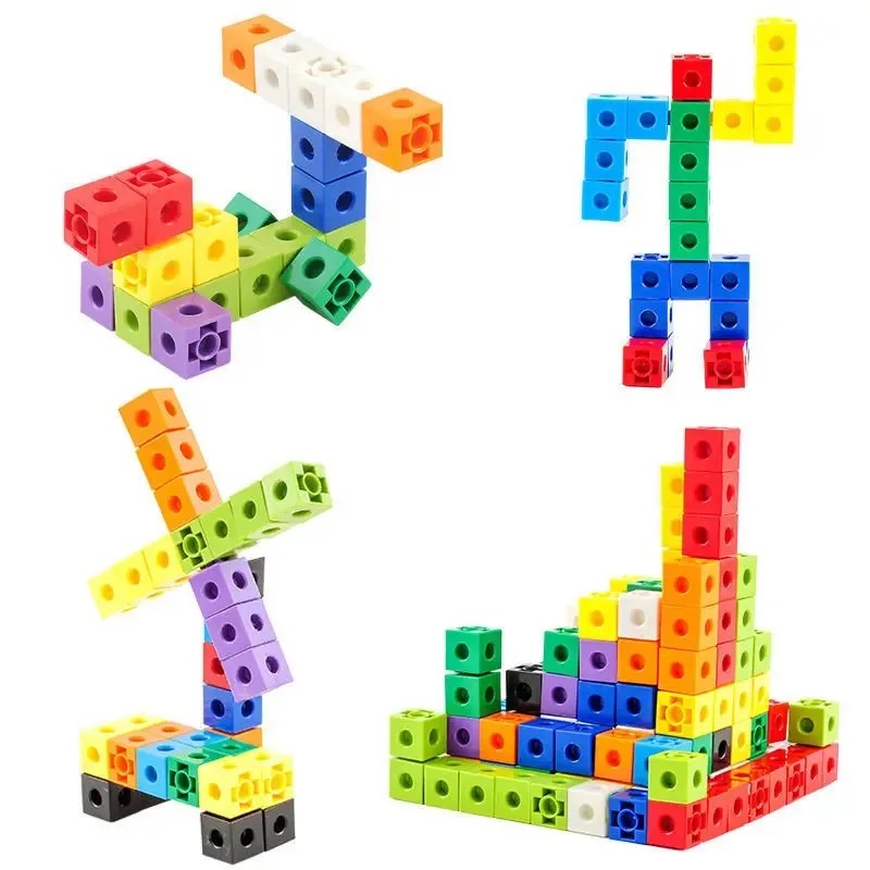 Fire Starter Cube - 100PCS 세트 연결 큐브 수학 교구
