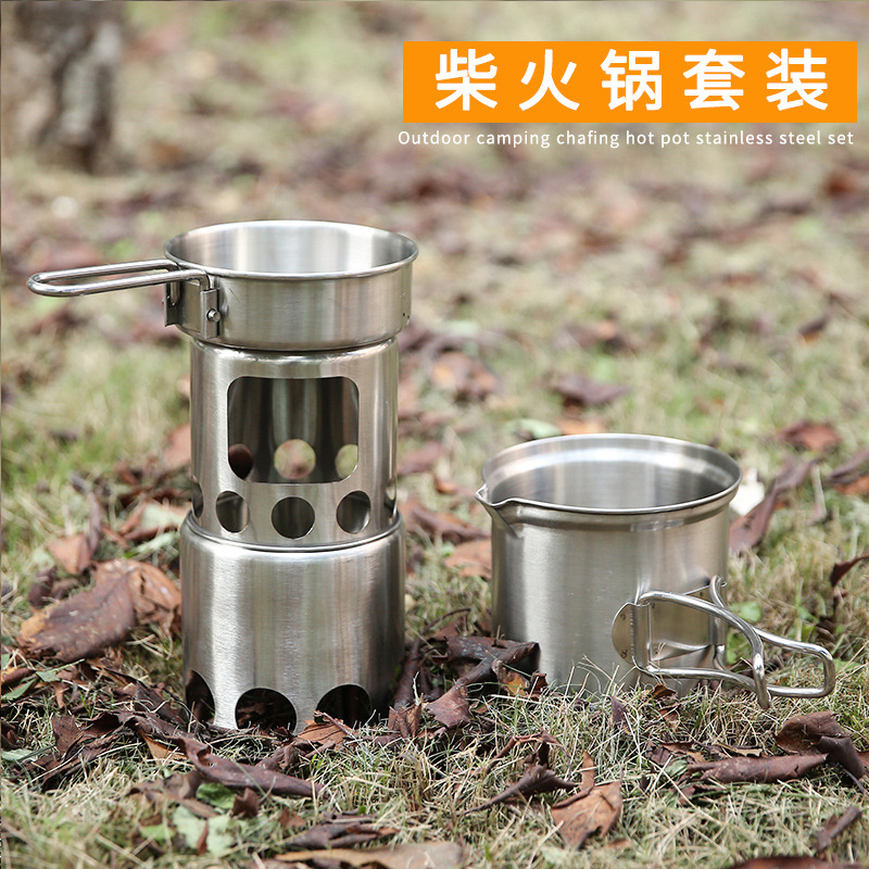 Camping Cooking Options - 인기 캠핑 스틸 우드 스토브 요리