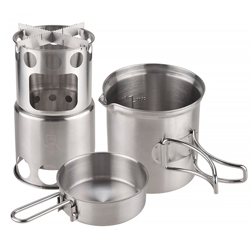 Camping Cooking Options - 캠핑용 조리기구 휴대용 장작 난로 일체형