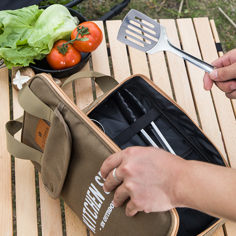 Camping Cooking Set Stainless Steel - 8pcs 캠핑 주방 조리기구 세트 휴대용