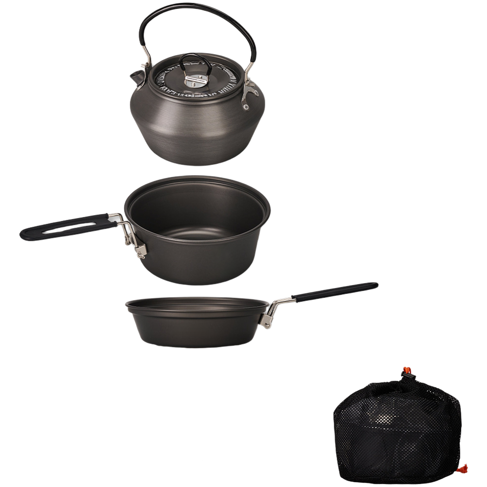 Camping Cooking Pots And Pans Set - 경량 알루미늄 합금 캠핑 조리기구 세트