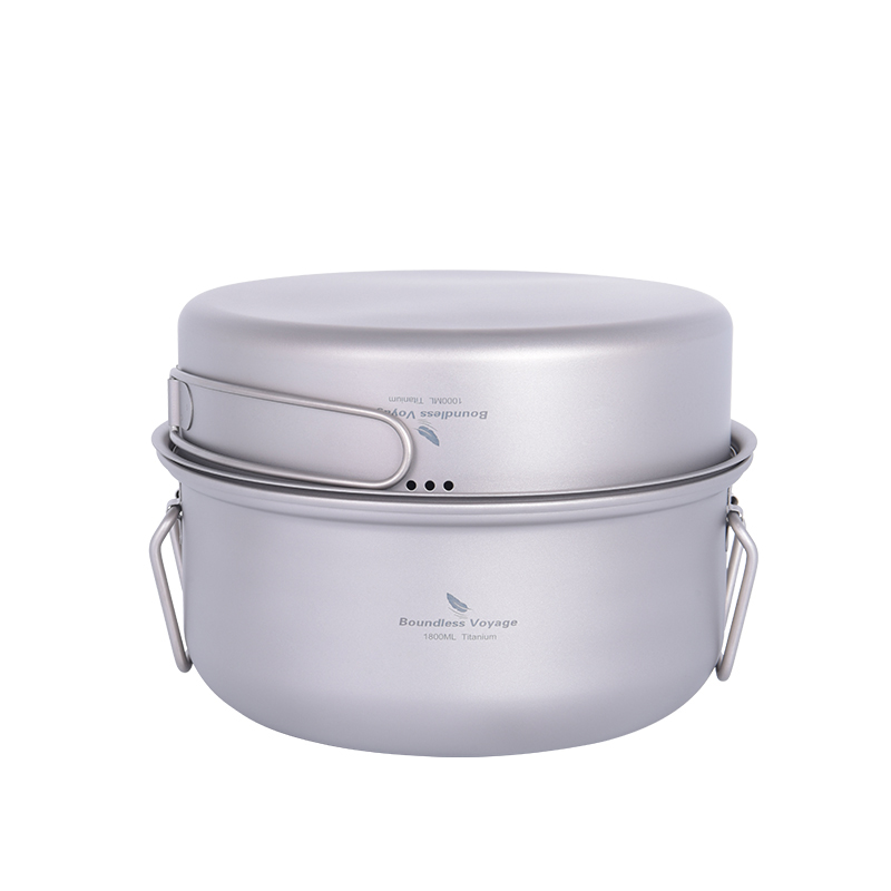 Camping Cooking Pots And Pans Set - 바운드리스 보이저 티타늄 스티머 아웃도어 캠핑