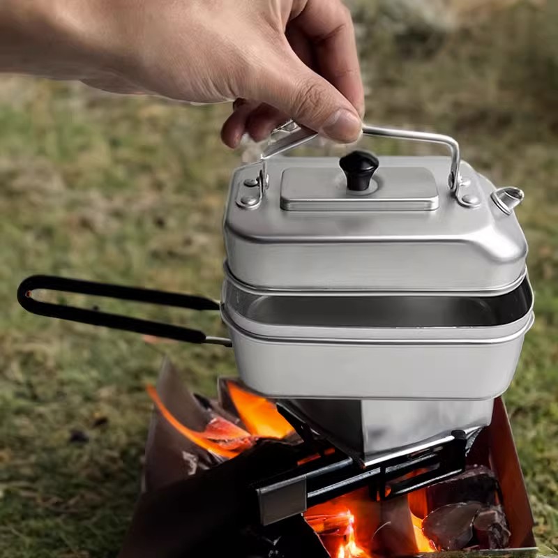 Camping Cooking Ware Set - 초경량 휴대용 피크닉 캠핑 관광 주전자,