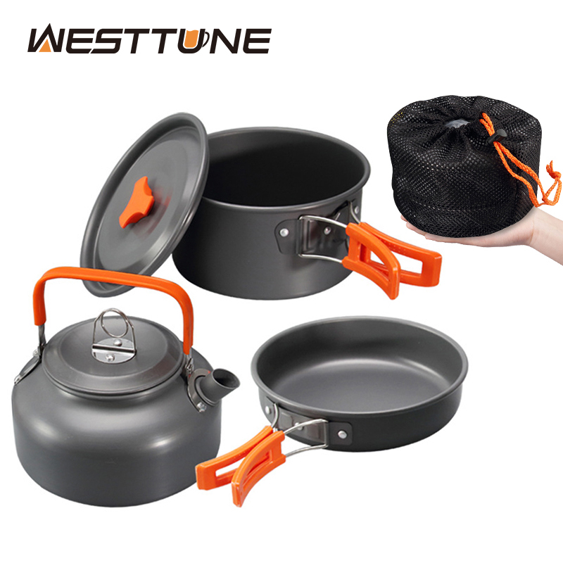 Camping Cooking Ware Set - WESTTUNE 캠핑 조리기구 키트 알루미늄 야외