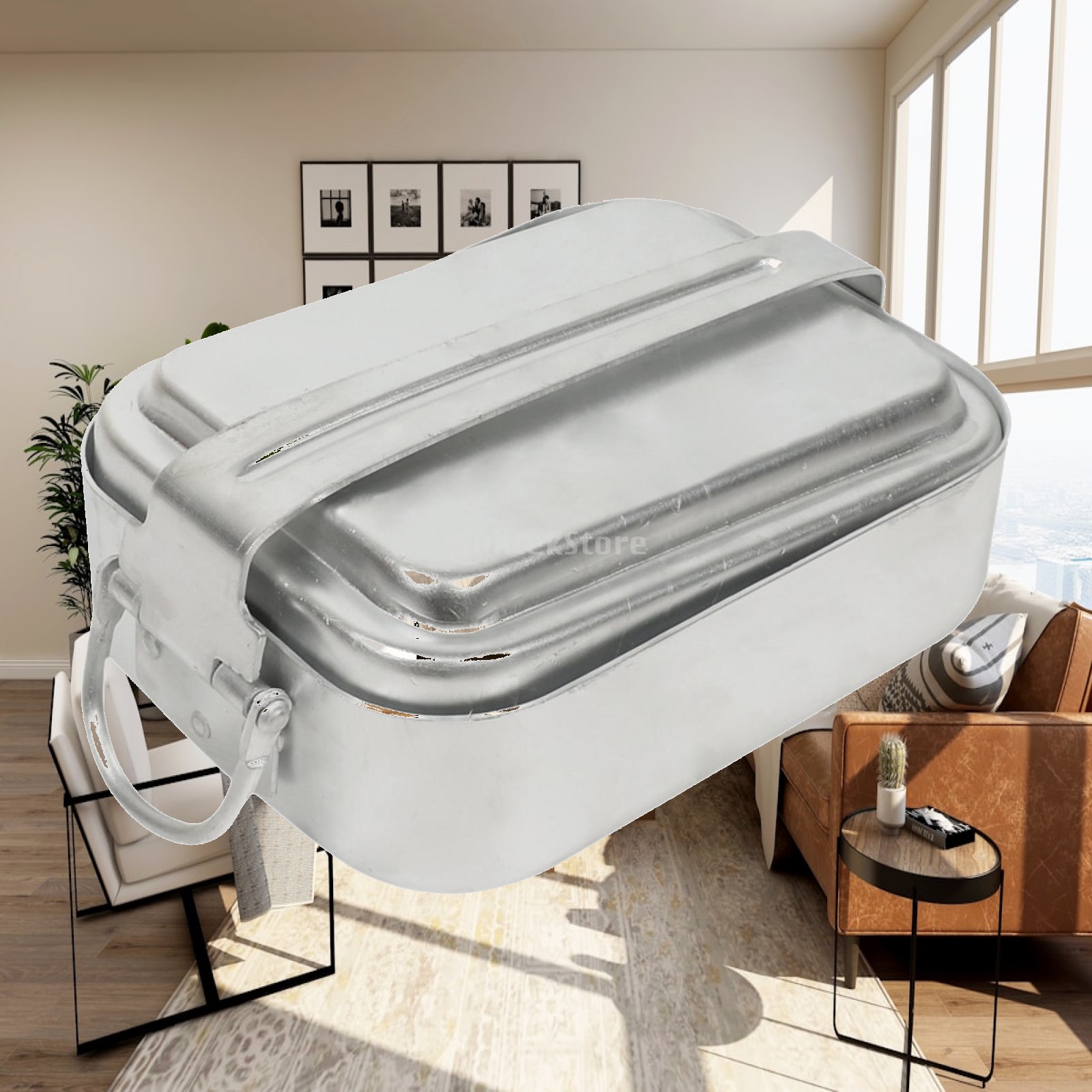Camping Cooking Kit Box - 캠핑 식기류 직사각형 조리기구 알루미늄 식기