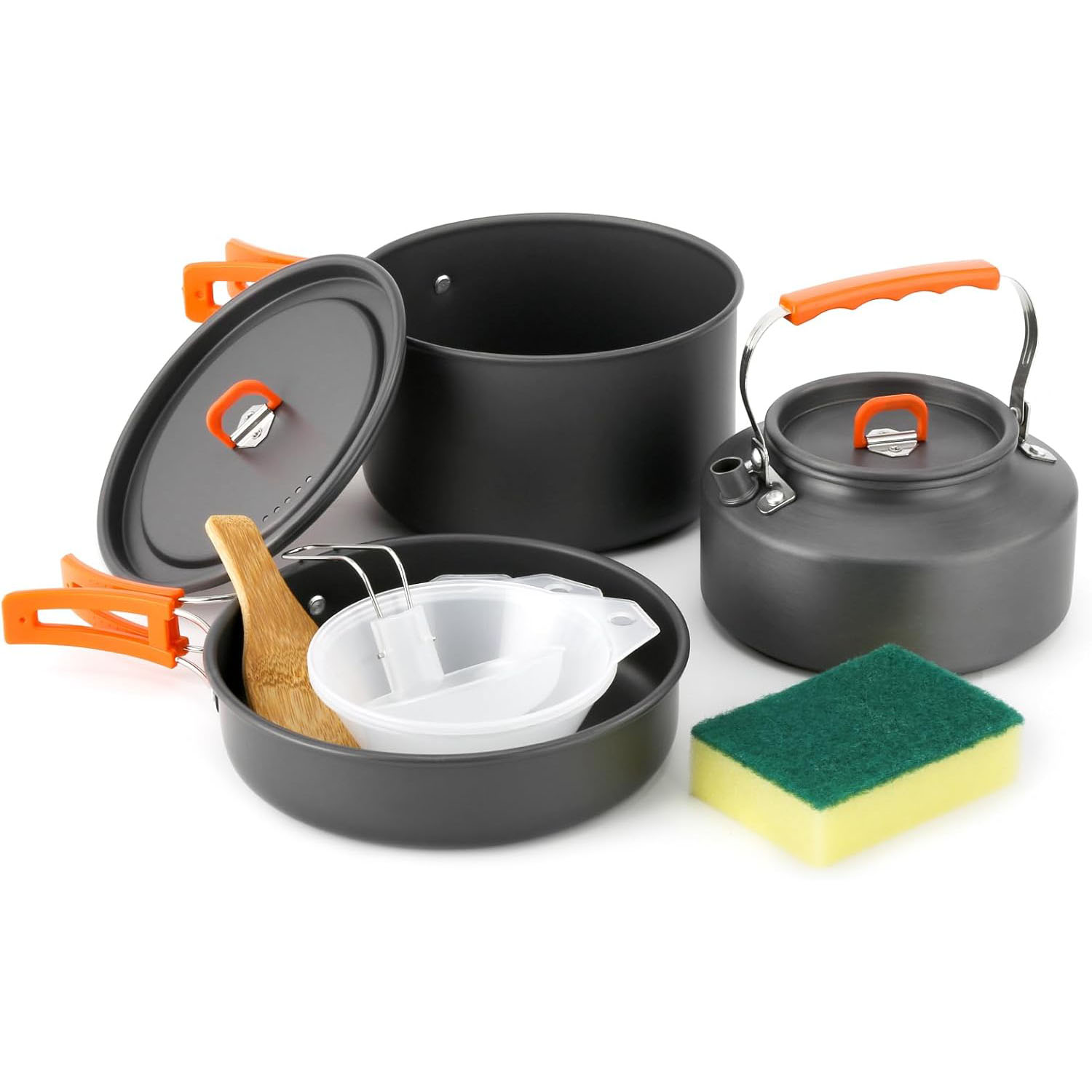 Camping Cooking Pots And Pans Set - 캠핑용 조리기구 캠핑용 냄비 및 프라이팬