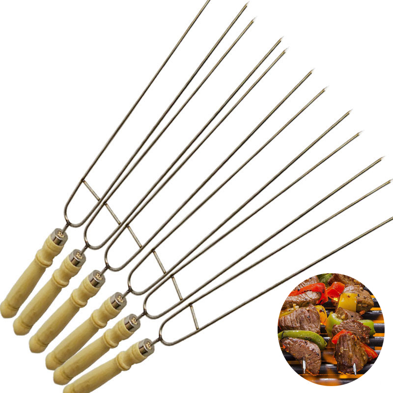 Camping Cooking Set For 4 - 스테인레스 스틸 캠핑 스틱, 고기 포크