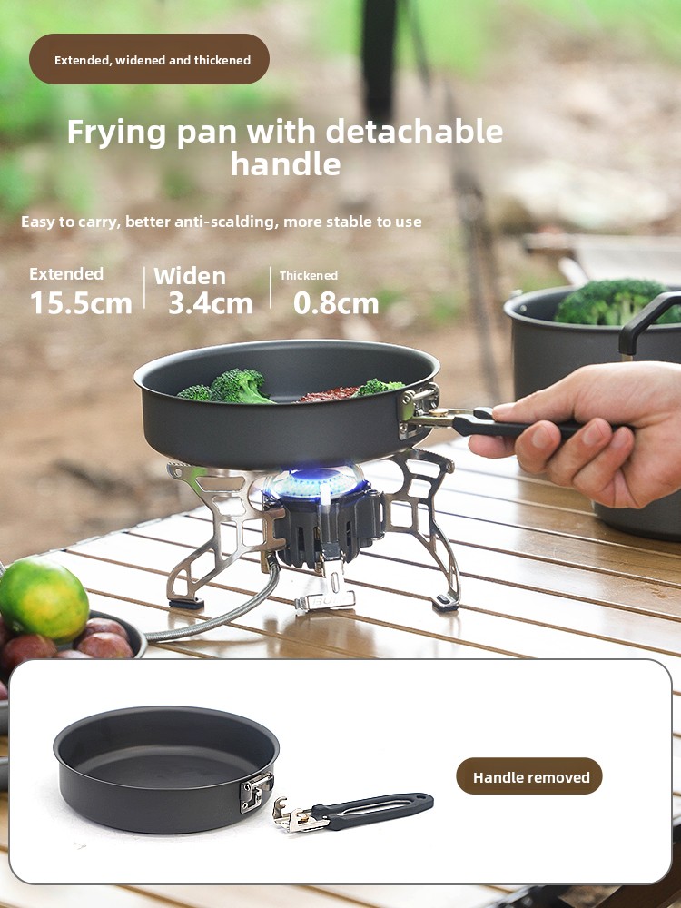 Camping Cooking Pots And Pans Set - 불린 C15 아웃도어 소형 프라이팬 휴대용