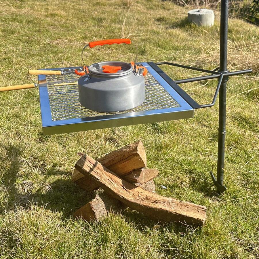 Campfire Cooking - 360 ° 조절 가능한 회전식 캠프파이어