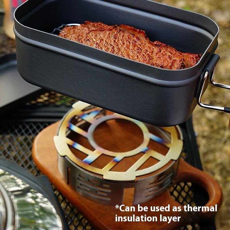 Camping Cooking Ring - 야외 스토브 방풍막 휴대용 캠핑 스토브
