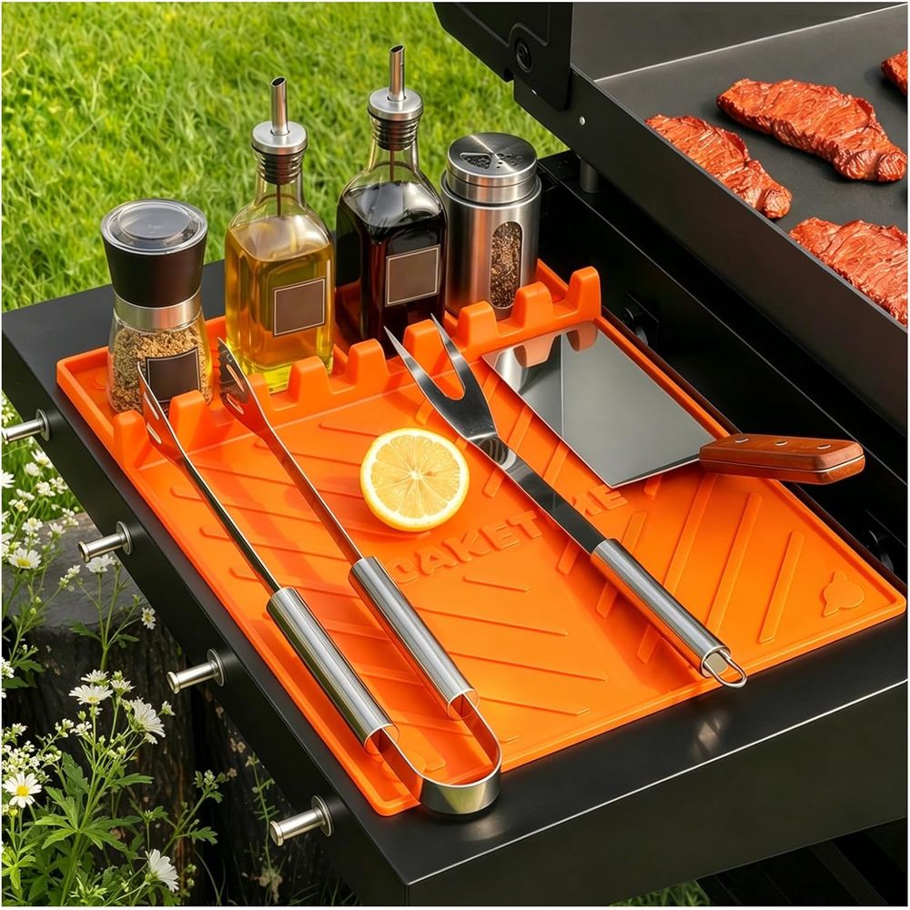 Camping Cooking - 실리콘 그릴 매트 또는 그리들 액세서리,