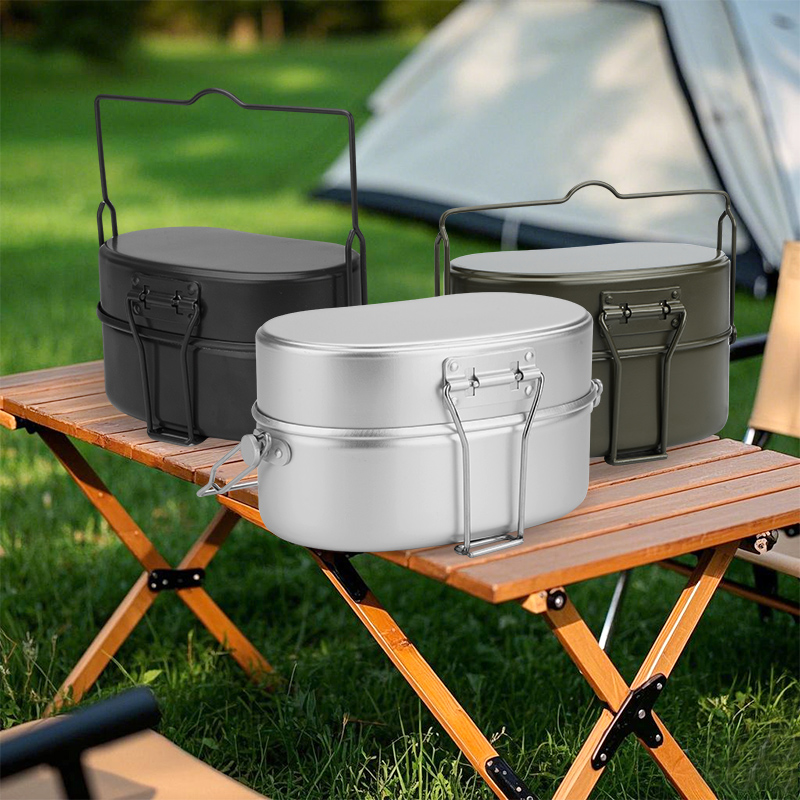Camping Cooking Kit Box - 야외 캠핑메스킷 다기능 적절한 크기 알루미늄