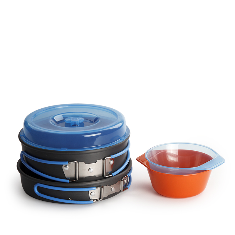 Camping Cooking Pots And Pans Set - 캠핑 조리기구 배낭 냄비 팬 그릇