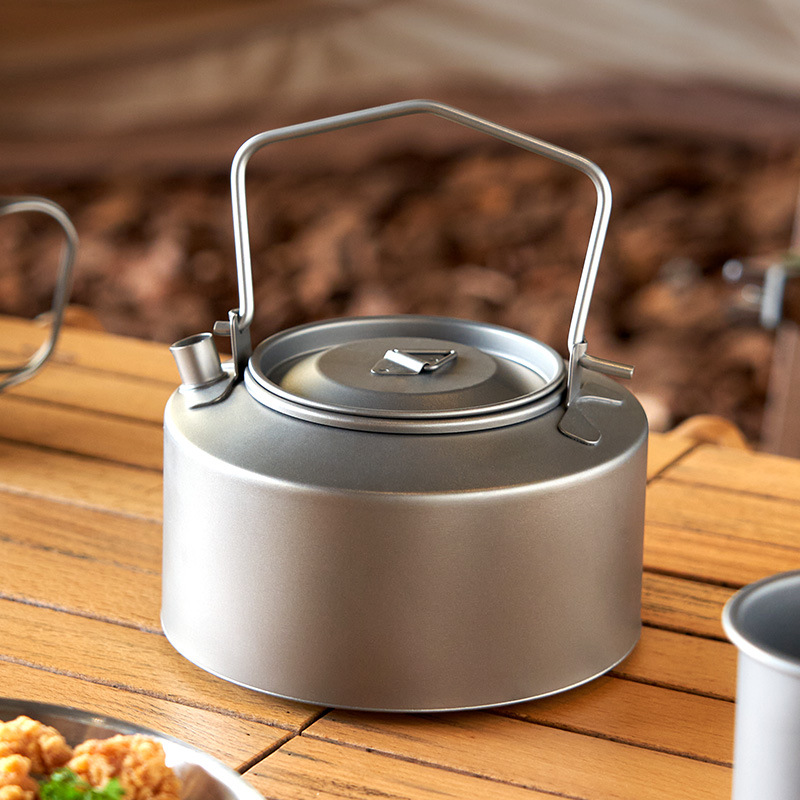 Camping Cooking Set Stainless Steel - 캠핑 물 요리 주전자 티타늄 주전자