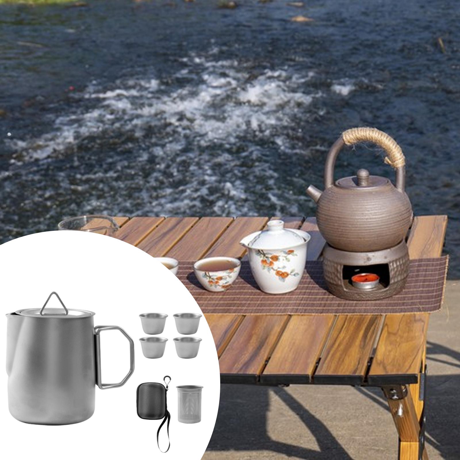 Camping Cooking Set For 4 - 스테인리스 스틸 캠핑 컵 여행용 차