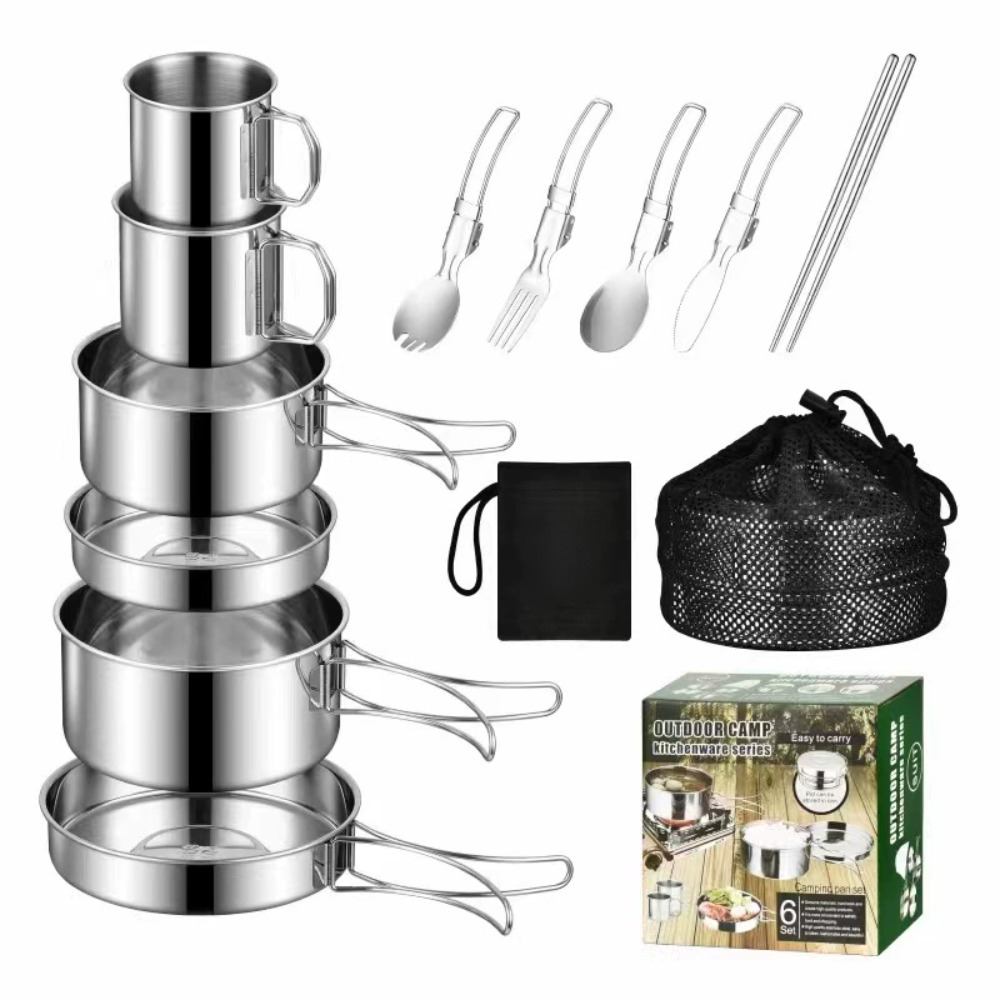 12PCS 모험 캠프 쿡 세트 캠핑 냄비와 팬 가족 C - Camping Cooking Pots And Pans Set 리뷰 및 가격