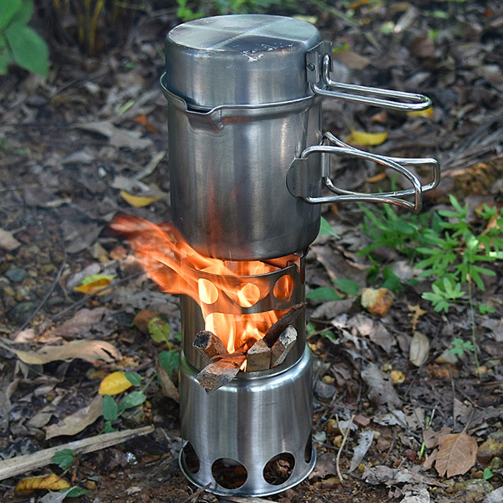 내구성이 뛰어난 스테인레스 스틸 캠핑 조리기구 세트 메 - Camping Cooking Set Stainless Steel 리뷰 및 가격