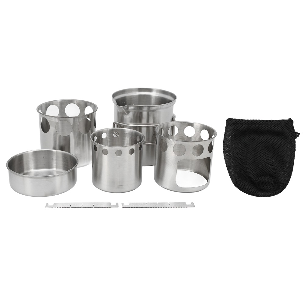 내구성이 뛰어난 스테인레스 스틸 캠핑 조리기구 세트 메 - Camping Cooking Set Stainless Steel 리뷰 및 가격