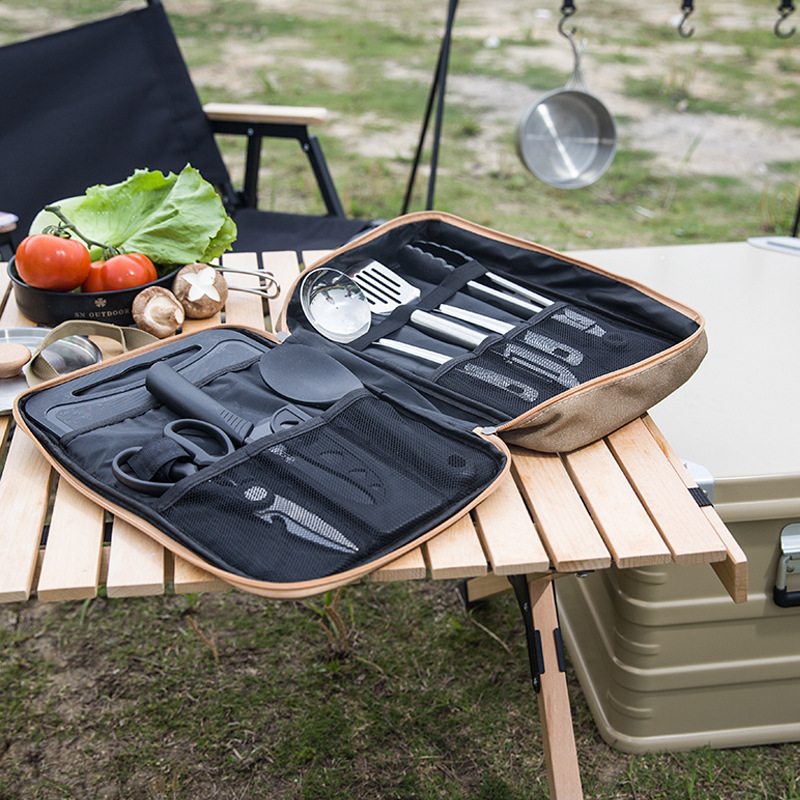 8pcs 캠핑 주방 조리기구 세트 휴대용 가방 야외 여 - Camping Cooking Set Stainless Steel 리뷰 및 가격
