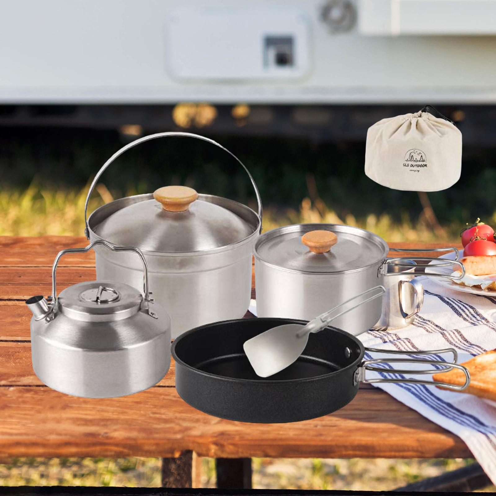 캠핑 조리기구 휴대용 논스틱 프라이팬, 티포트, 주전자 - Campfire Cooking 리뷰 및 가격