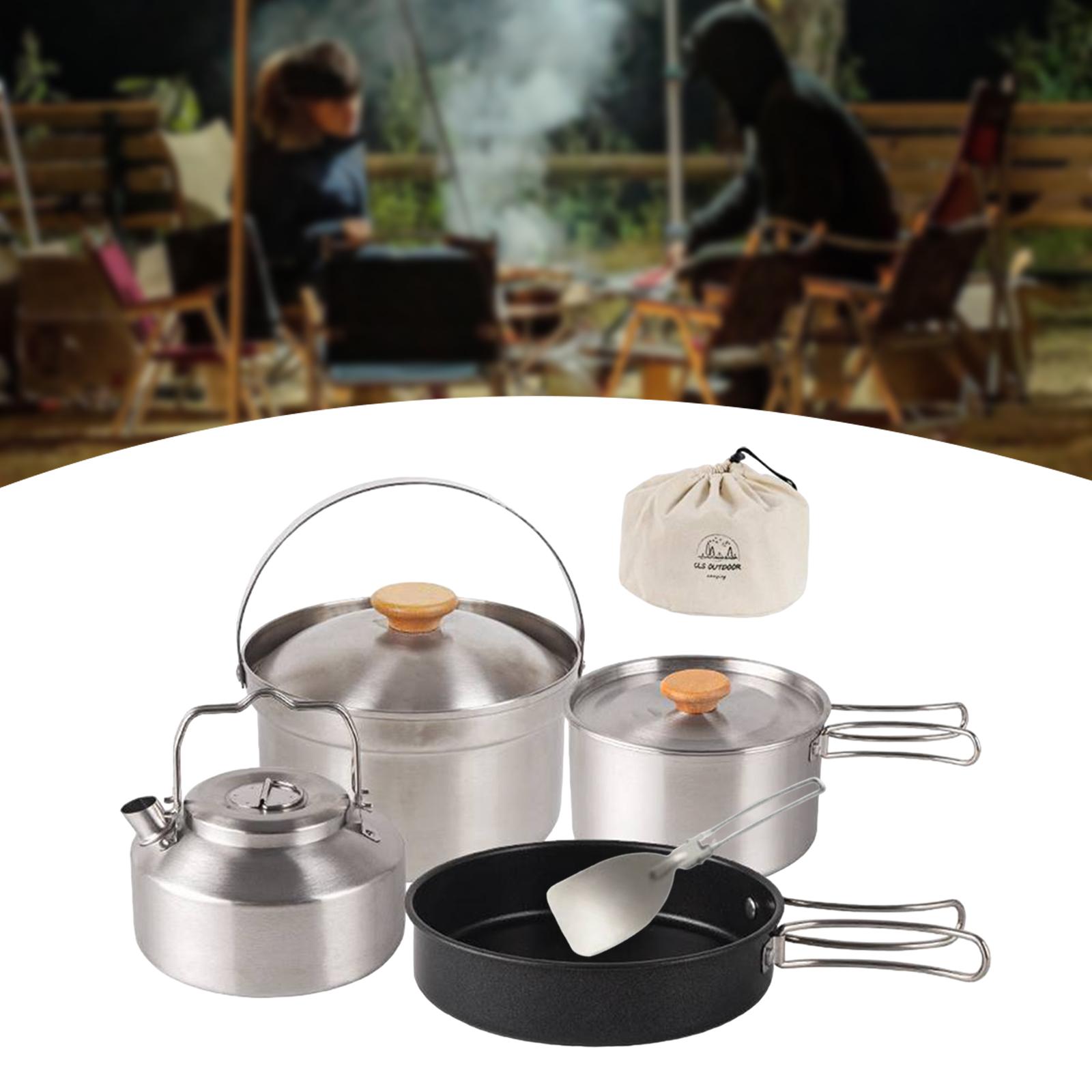 캠핑 조리기구 휴대용 논스틱 프라이팬, 티포트, 주전자 - Campfire Cooking 리뷰 및 가격