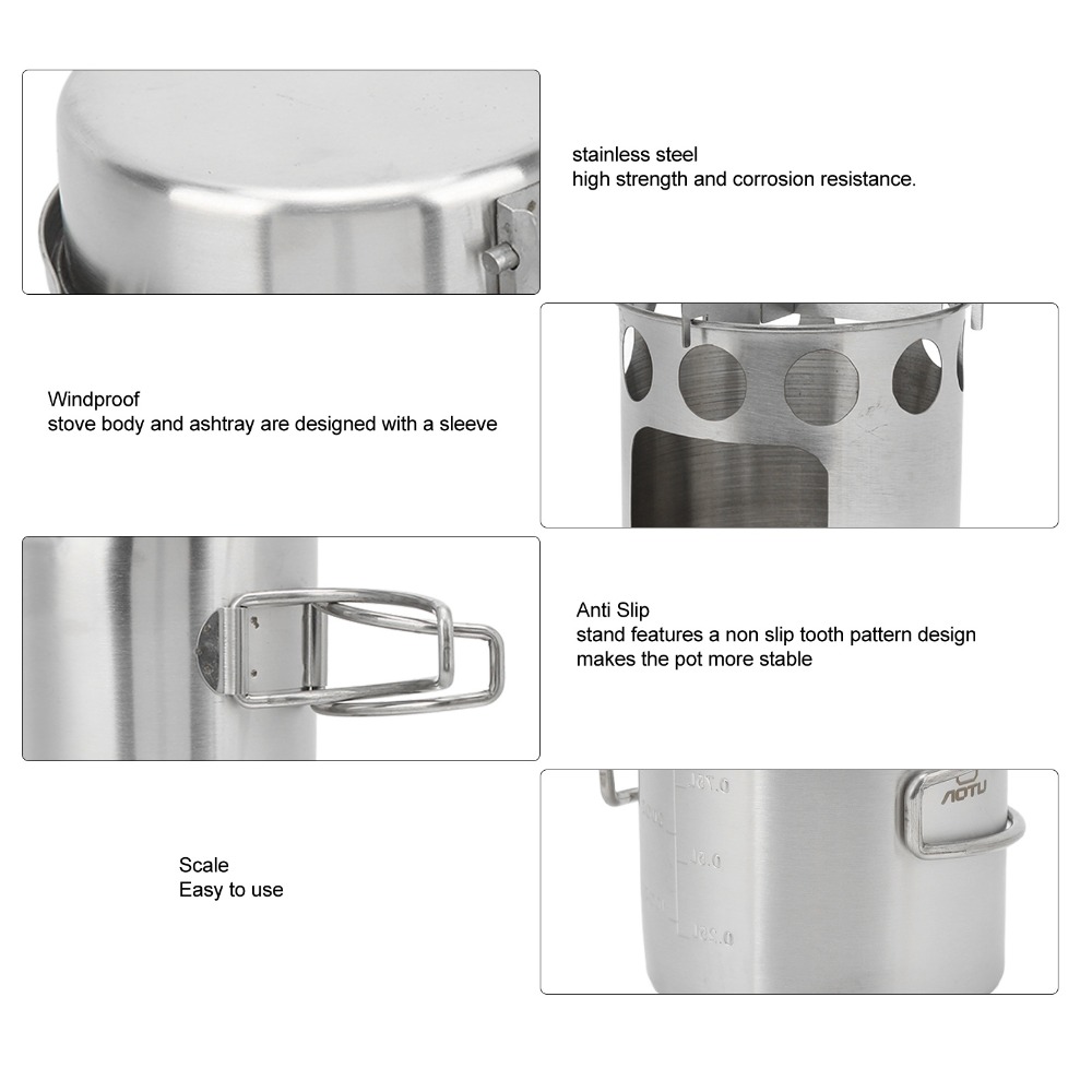 내구성이 뛰어난 스테인레스 스틸 캠핑 조리기구 세트 메 - Camping Cooking Set Stainless Steel 리뷰 및 가격