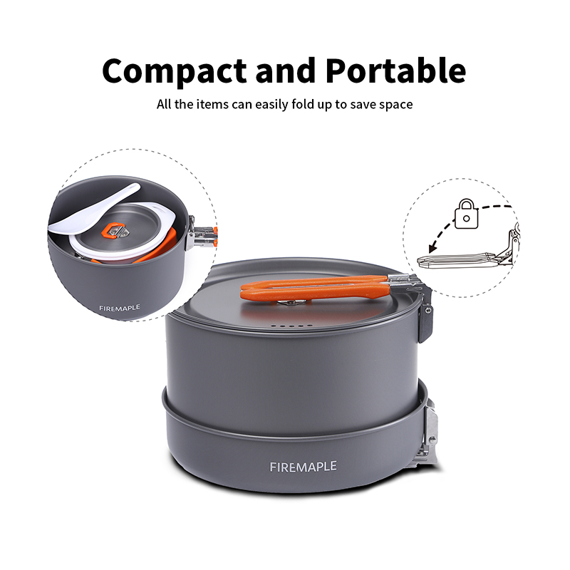 파이어 메이플 4-5인용 조리기구 세트, 냄비 프라이팬 - Camping Cooking Set 2 Person 리뷰 및 가격