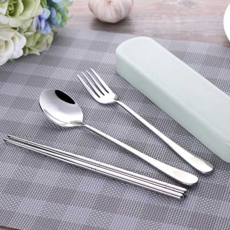 4 개/대 스테인레스 스틸 젓가락 숟가락 포크 스테이크 - Camping Cooking Knife Set 리뷰 및 가격
