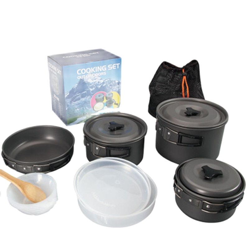 야외 캠핑 요리 세트 논스틱 냄비 DS508 조리기구  - Camping Cooking Set 2 Person 리뷰 및 가격