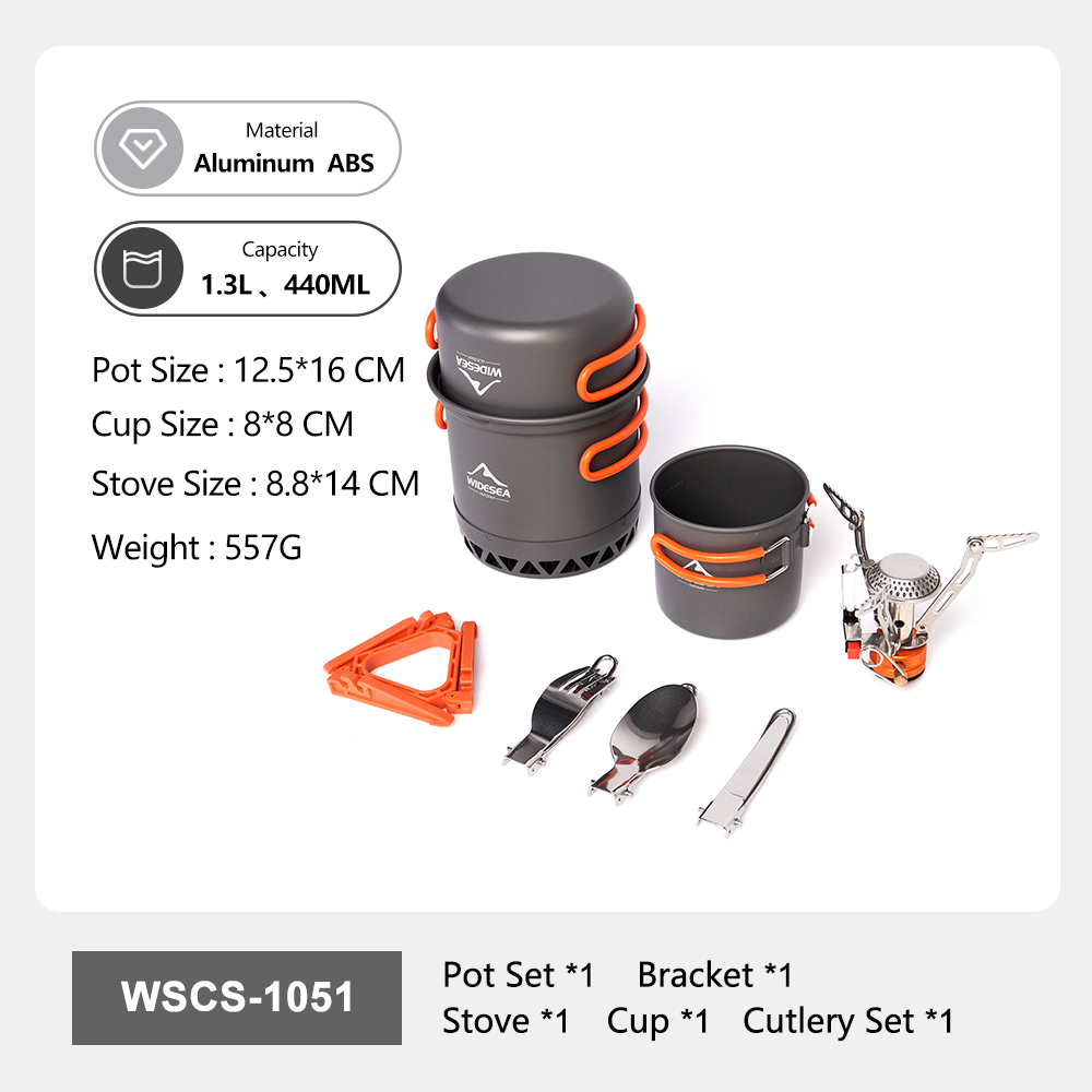 Widesea 휴대용 캠핑 조리기구 세트 알루미늄 1. - Camping Cooking Ware Set 리뷰 및 가격