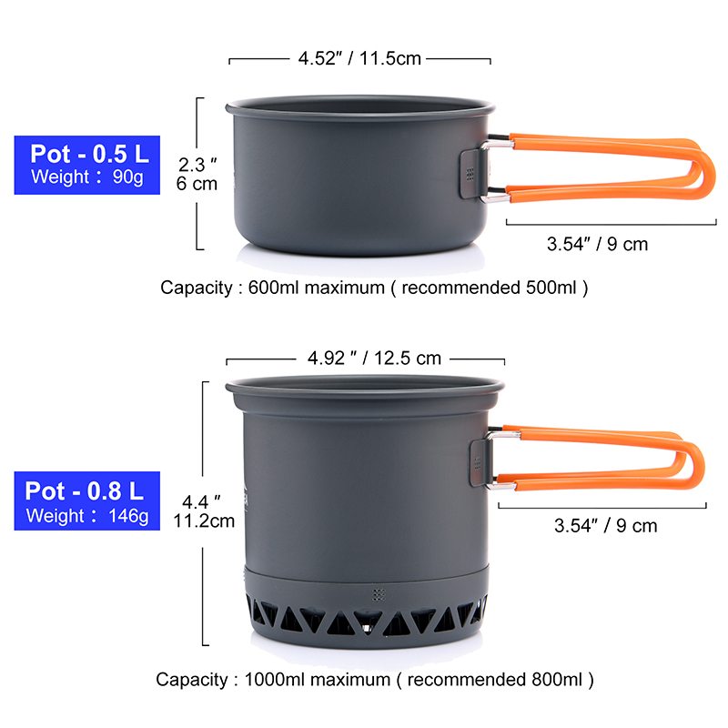 Widesea 휴대용 캠핑 조리기구 세트 알루미늄 1. - Camping Cooking Ware Set 리뷰 및 가격