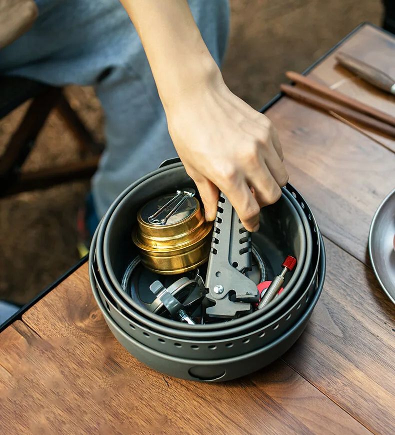 캠핑 가스 스토브 알코올 스토브 요리 냄비 옵션 XBL - Camping Cooking Ware Set 리뷰 및 가격
