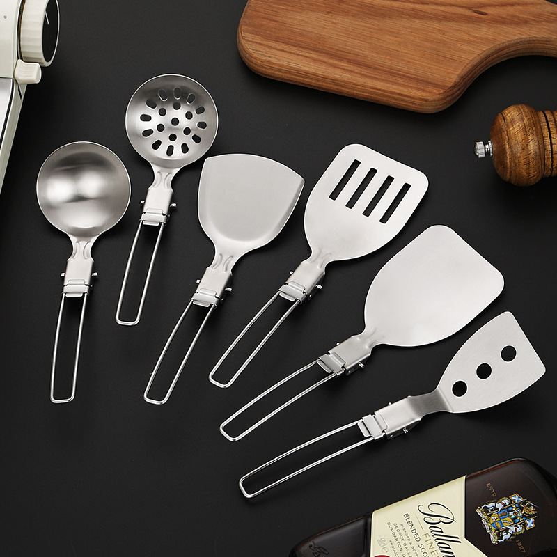 4PCS 야외 접이식 주방기구 세트 캠핑 여행 휴대용  - Camping Cooking Set For 4 리뷰 및 가격