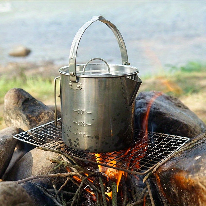 캠핑 피크닉 및 행잉 쿡아웃을 위한 1PC 소형 및 휴 - Camping Cooking Set Stainless Steel 리뷰 및 가격