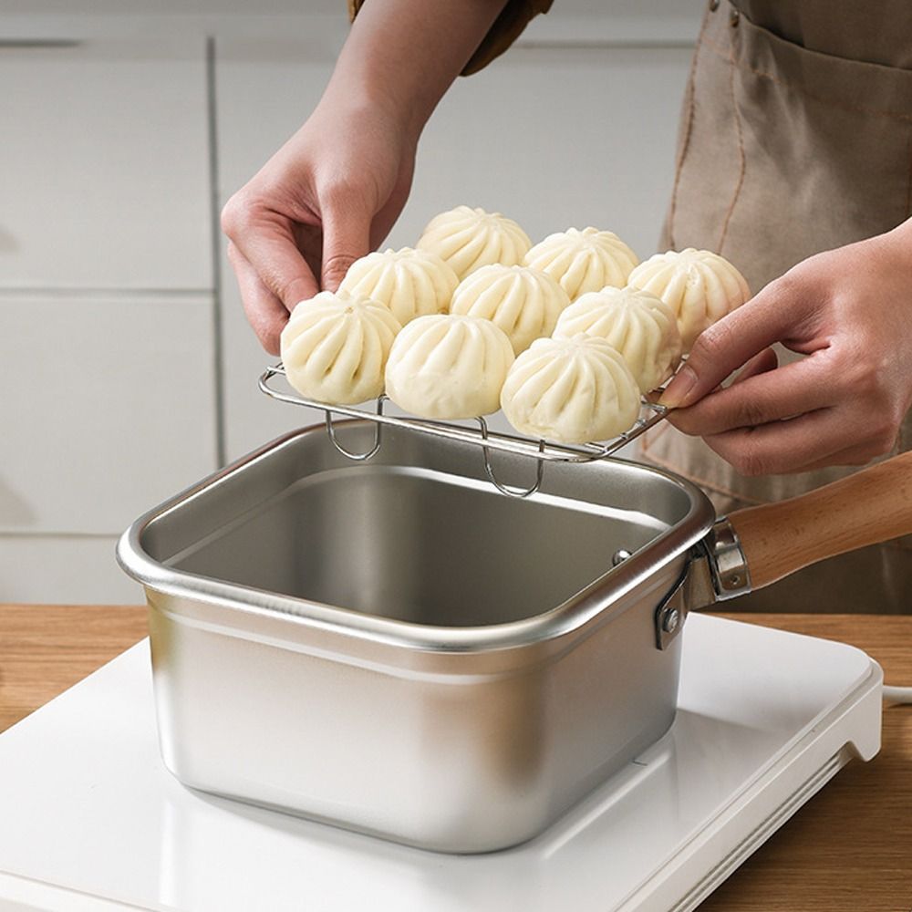 휴대용 스테인리스 프라이팬 사각형 논스틱 조리용 냄비  - Camping Cooking Pots And Pans Set 리뷰 및 가격