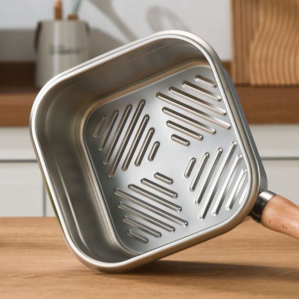 휴대용 스테인리스 프라이팬 사각형 논스틱 조리용 냄비  - Camping Cooking Pots And Pans Set 리뷰 및 가격