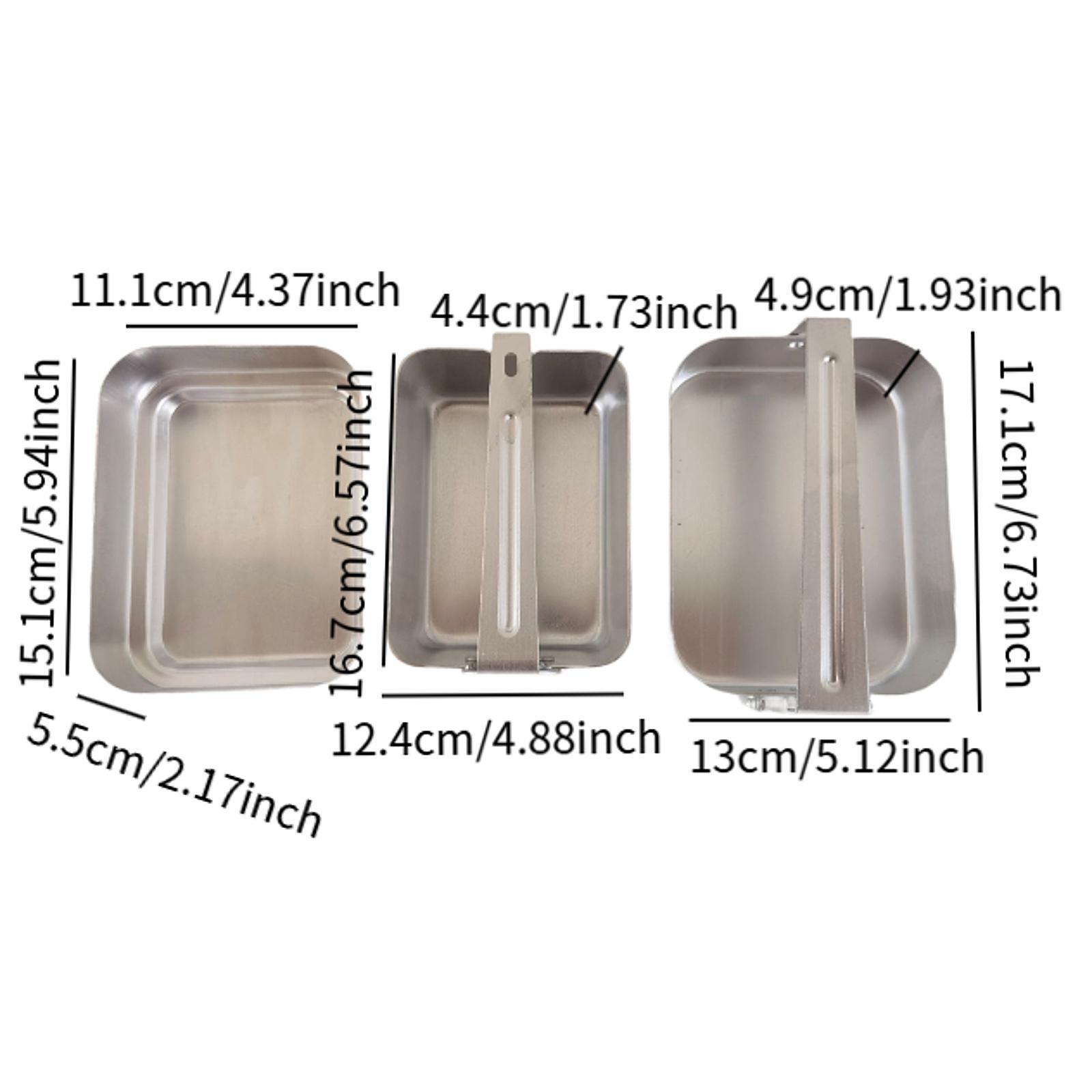 캠핑 식기류 직사각형 조리기구 알루미늄 식기 세트 직장 - Camping Cooking Kit Box 리뷰 및 가격