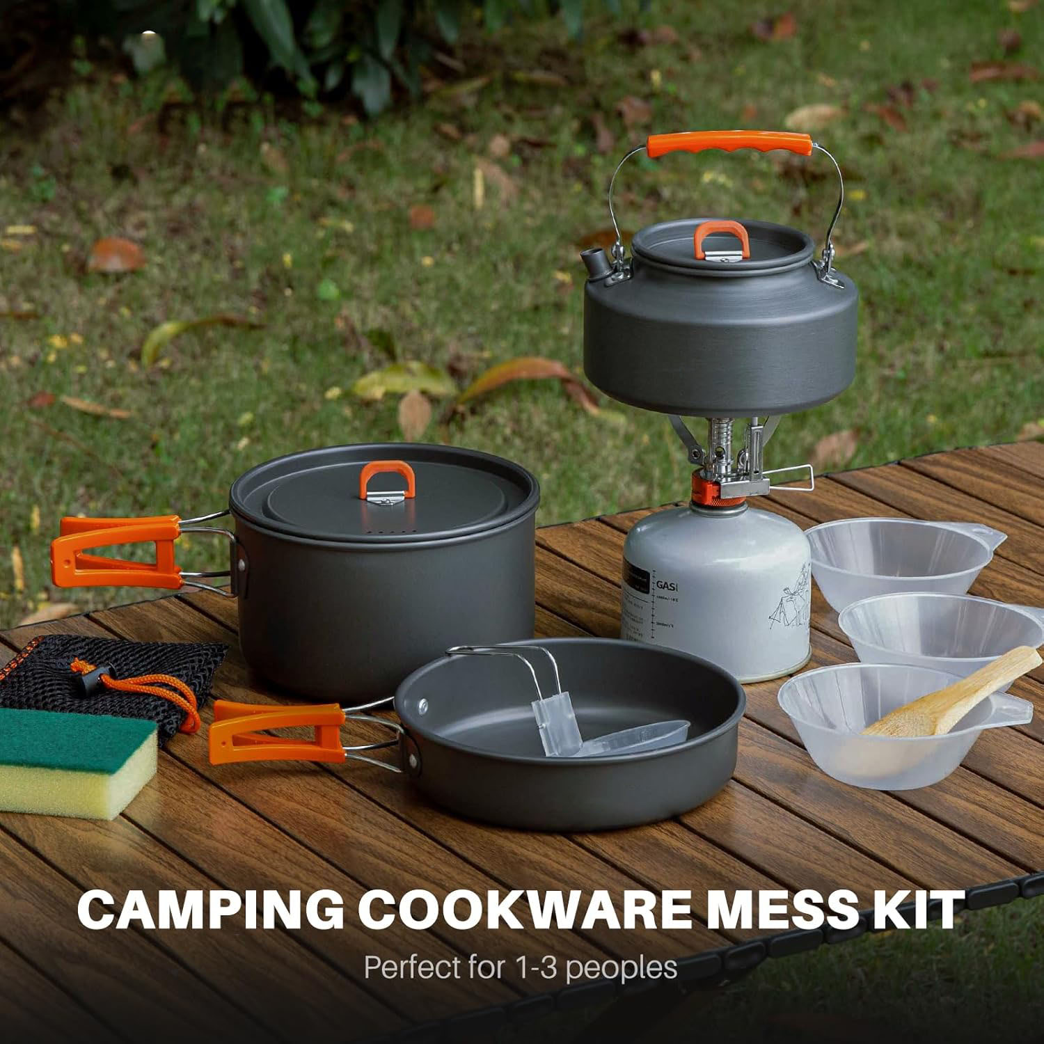 캠핑용 조리기구 캠핑용 냄비 및 프라이팬 세트(주전자, - Camping Cooking Pots And Pans Set 리뷰 및 가격