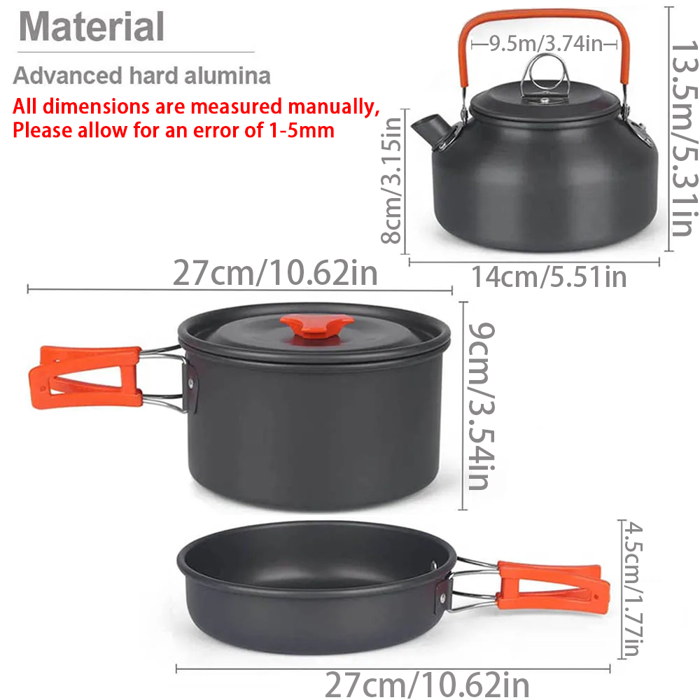 1pcs/1set 캠핑 조리기구 키트 야외 요리 세트  - Camping Cooking Ware Set 리뷰 및 가격