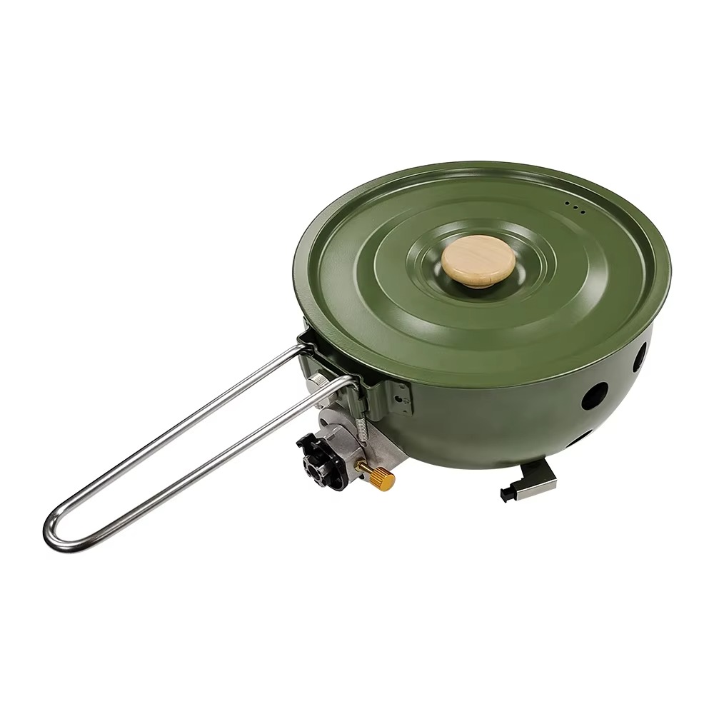 논스틱 프라이팬 냄비뚜껑 4-5L 용량 다기능 야외용  - Camping Cooking Set For 4 리뷰 및 가격