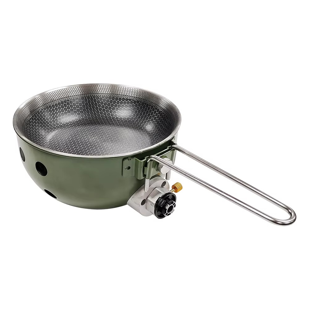 논스틱 프라이팬 냄비뚜껑 4-5L 용량 다기능 야외용  - Camping Cooking Set For 4 리뷰 및 가격