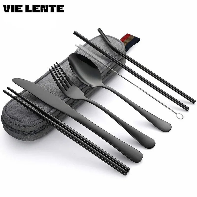 8 개/대 식기 재사용 가능한 여행 칼 세트 캠프 용품 - Camping Cooking Knife Set 리뷰 및 가격