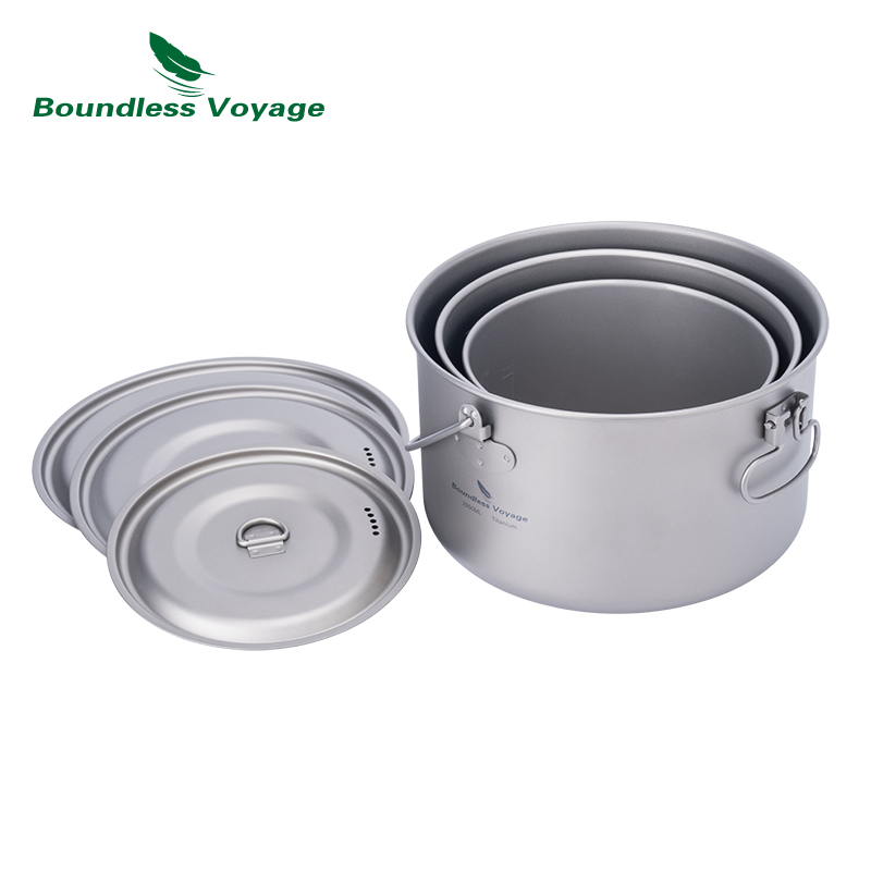 Boundless Voyage 티타늄 냄비, 캠핑 조리 - Camping Cooking Ware Set 리뷰 및 가격