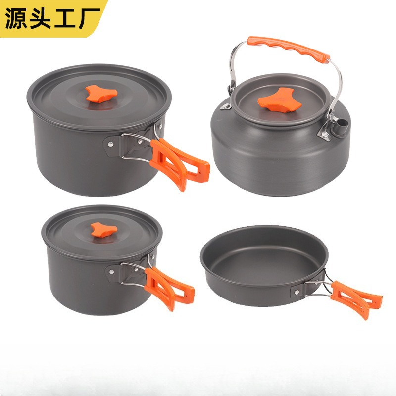 휴대용 야외 조리기구 세트 4종 캠핑 피크닉 바베큐 조 - Camping Cooking Set For 4 리뷰 및 가격