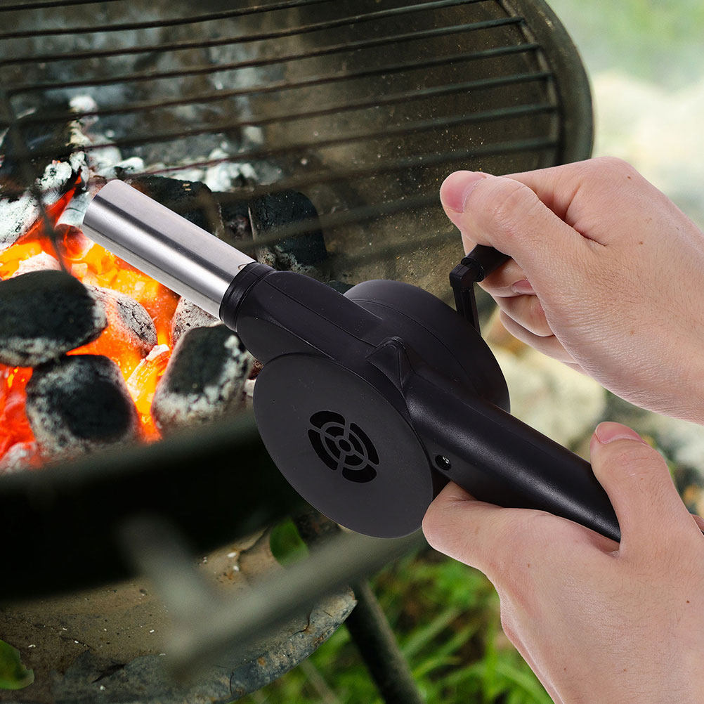 블랙 핸드 크랭크 수동 송풍기 바비큐 팬 야외 조리 장 - Campfire Cooking 리뷰 및 가격