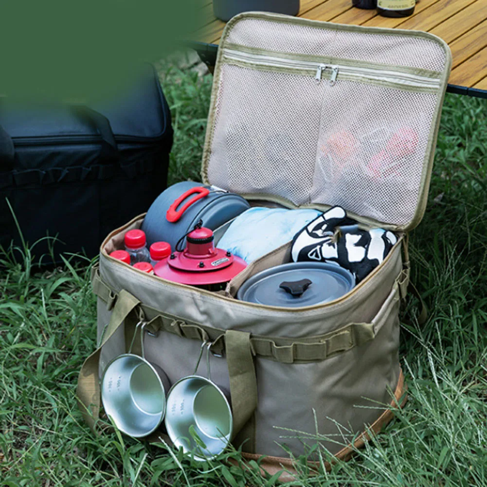 야외 캠핑 수납 가방, 피크닉 잡화 가방, 조리 기구  - Camping Cooking Kit Box 리뷰 및 가격