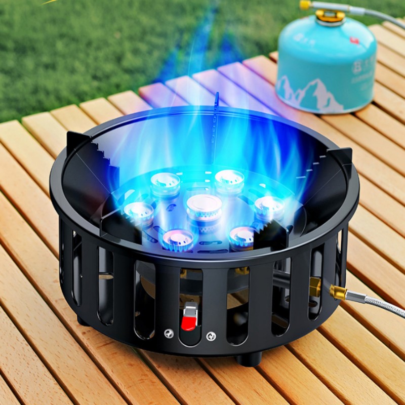 고출력 7코어 21000W 휴대용 캠핑 스토브, 강풍  - Campfire Cooking 리뷰 및 가격