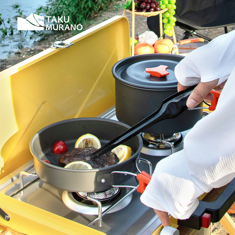 캠핑 조리기구 세트 야외 요리 초경량 알루미늄 냄비 주 - Camping Cooking Ware Set 리뷰 및 가격